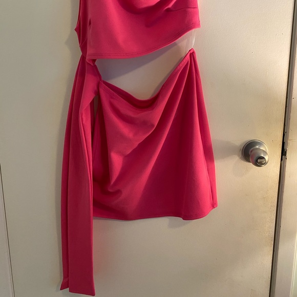 Size L, Pink Cut Out Dress - Picture 3 of 5
